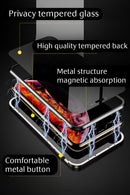 Case for iPhone Magnetic Armored  – 360º Double Protection with Privacy Screen