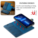 Case iPhone Ultra Slim Leather with Magnetic Wallet 2 in 1 - Launch 2023