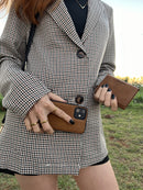 Case iPhone Ultra Slim Leather with Magnetic Wallet 2 in 1