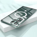 Case Samsung  Magnetic with Tempered Glass and Aerospace Aluminum - MagSafe