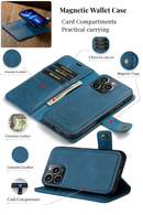 Case iPhone Ultra Slim Leather with Magnetic Wallet 2 in 1 - Launch 2023