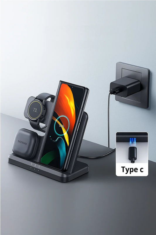 Charging Base Samsung 3 in 1 Inalarm - Quick Charge