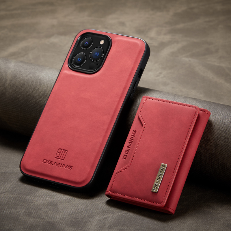 Case iPhone Ultra Slim Leather with Magnetic Wallet 2 in 1