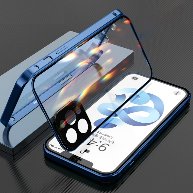 Case for iPhone Magnetic Armored  – 360º Double Protection with Privacy Screen