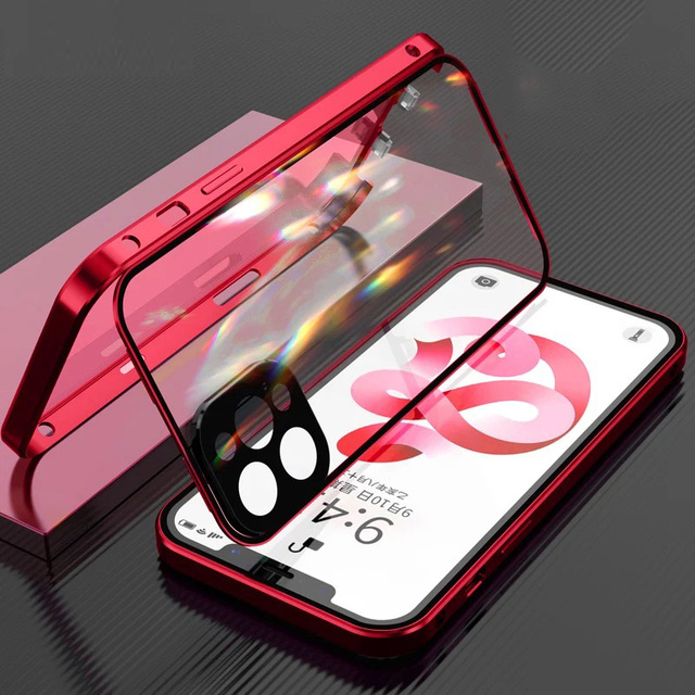 Case for iPhone Magnetic Armored  – 360º Double Protection with Privacy Screen