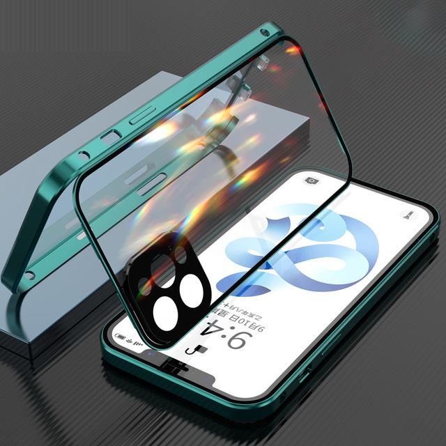 Case for iPhone Magnetic Armored  – 360º Double Protection with Privacy Screen