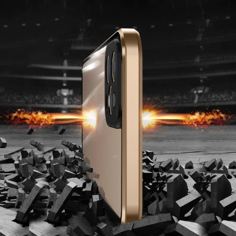 Case for iPhone Magnetic Armored  – 360º Double Protection with Privacy Screen