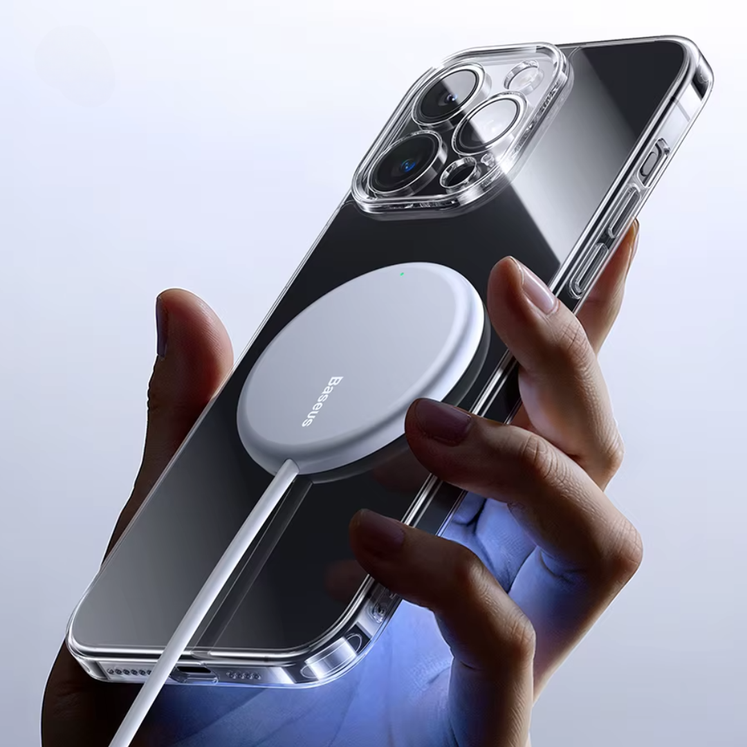 Case iPhone de Vidro Temperado Anti Impacto MagSafe - Original Baseus