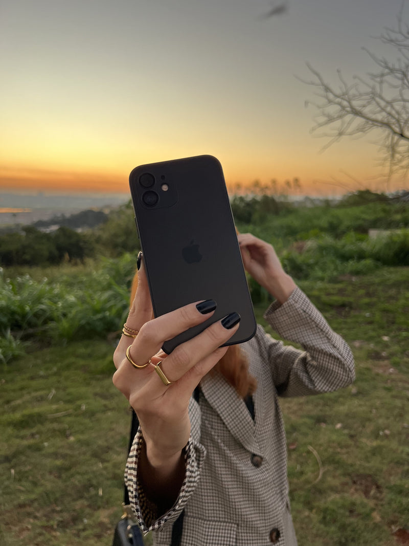 Case iPhone Frosted Tempered Glass - Vitra Pro