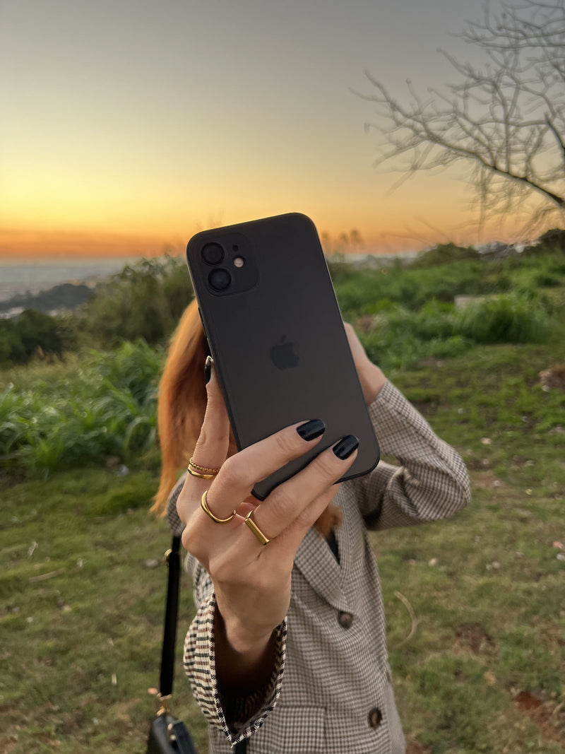 Case iPhone Frosted Tempered Glass - Vitra Pro