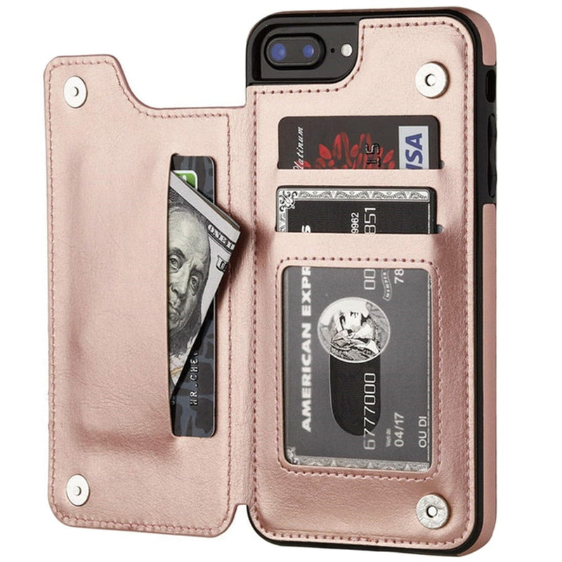 iPhone Case Leather  with Secret Wallet 2 in 1