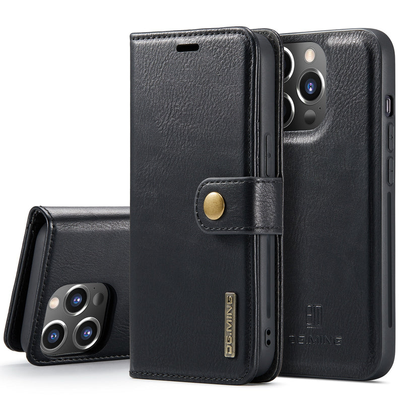 Case iPhone Ultra Slim Leather with Magnetic Wallet 2 in 1 - Launch 2023