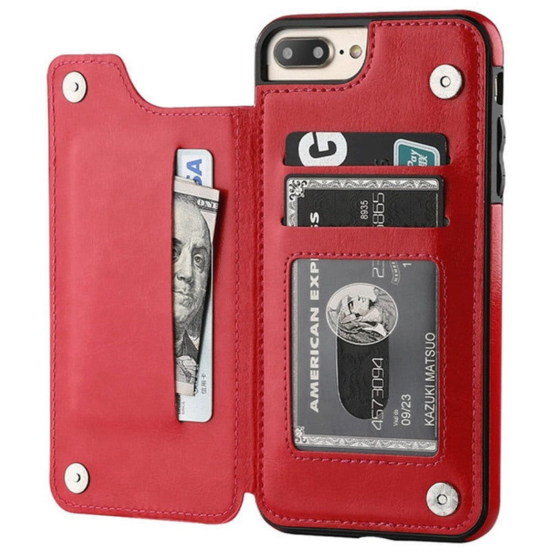 iPhone Case Leather  with Secret Wallet 2 in 1