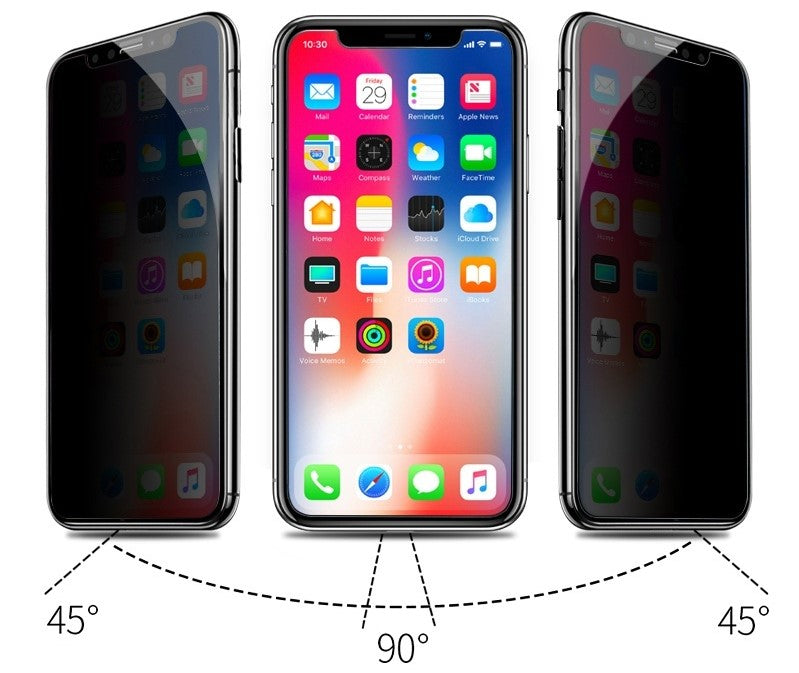 Film For iPhone with Tempered Glass - Privacy Screen (3 pcs)