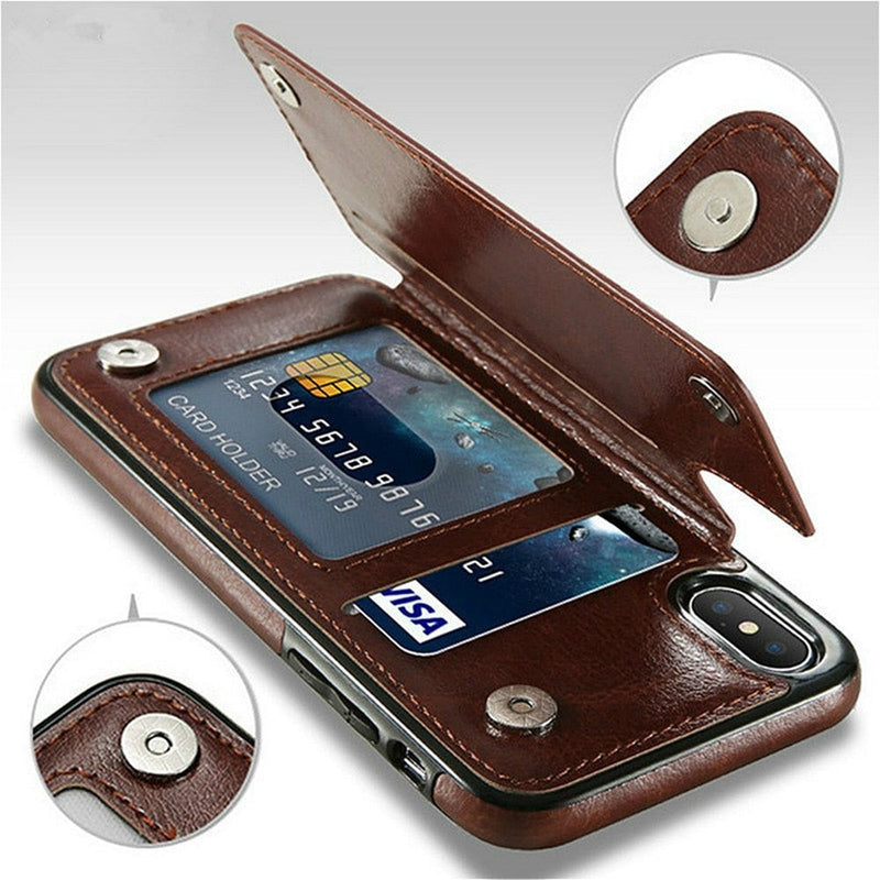 iPhone Case Leather  with Secret Wallet 2 in 1