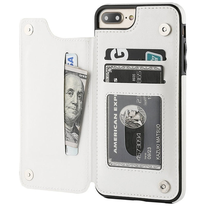 iPhone Case Leather  with Secret Wallet 2 in 1
