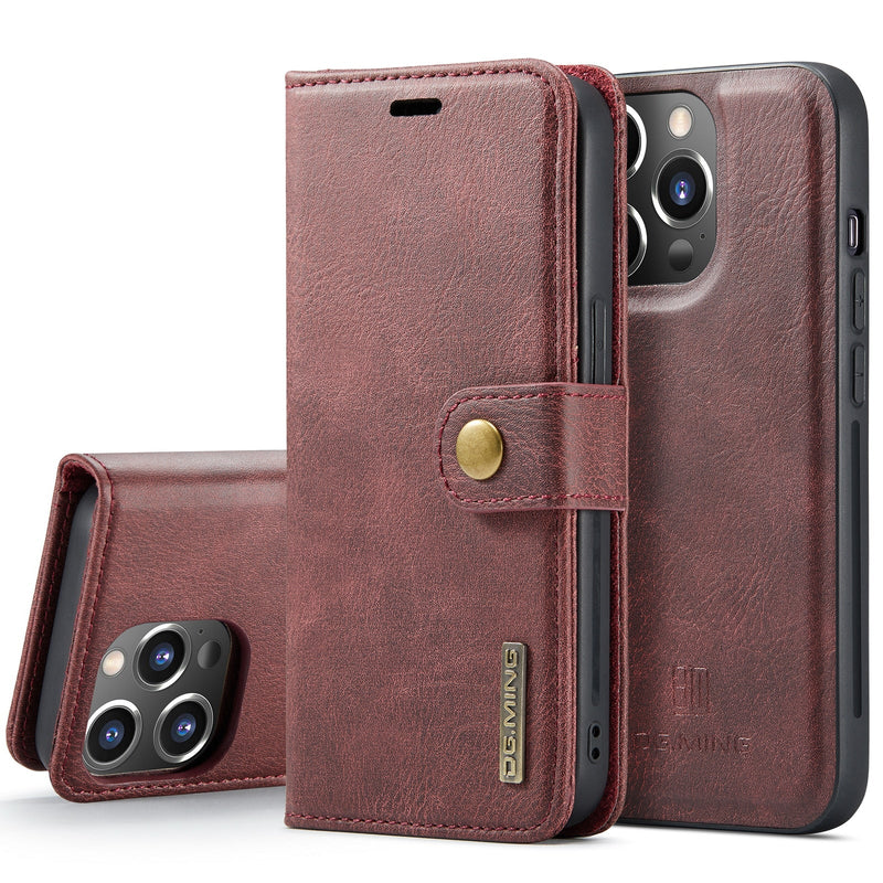 Case iPhone Ultra Slim Leather with Magnetic Wallet 2 in 1 - Launch 2023
