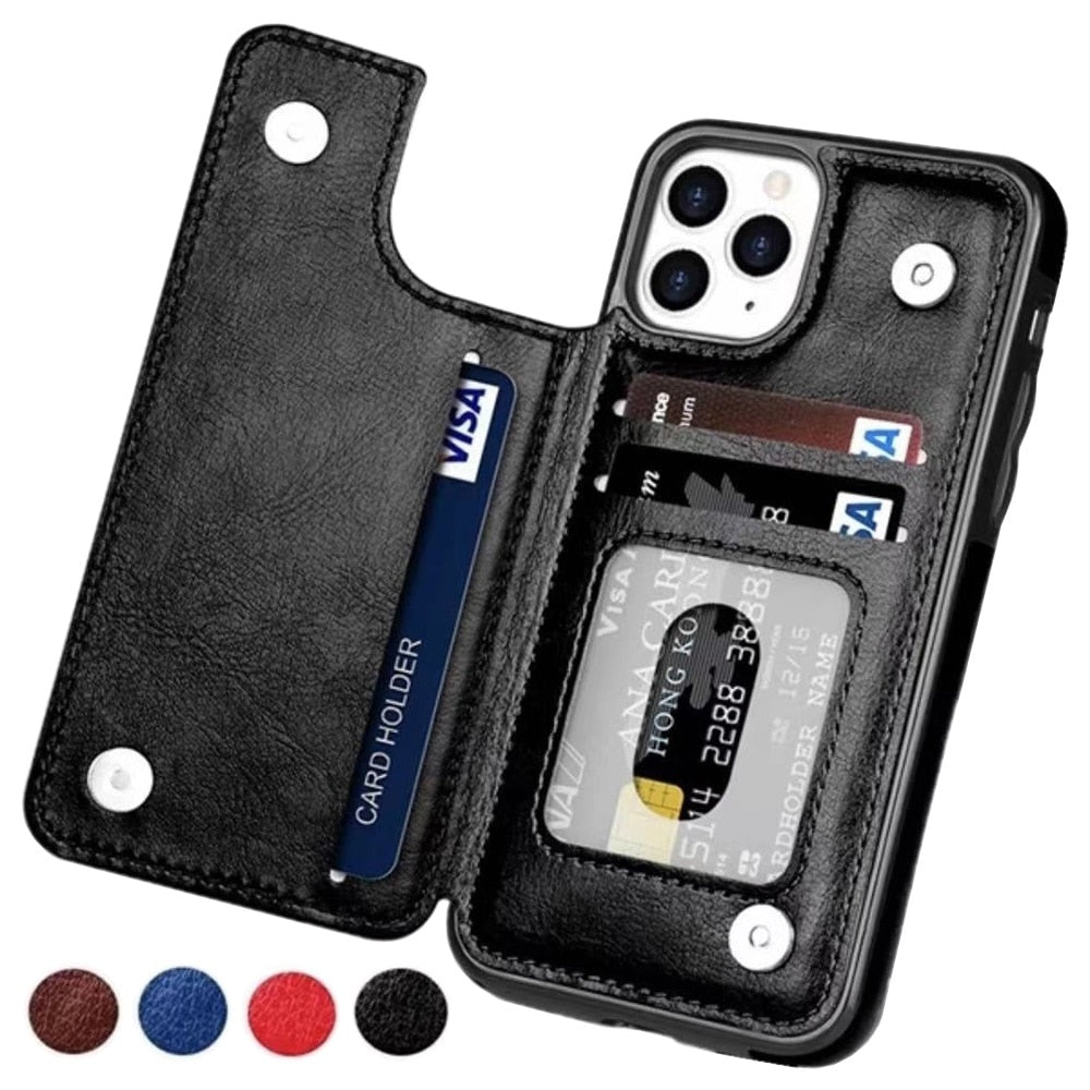 iPhone Case Leather  with Secret Wallet 2 in 1