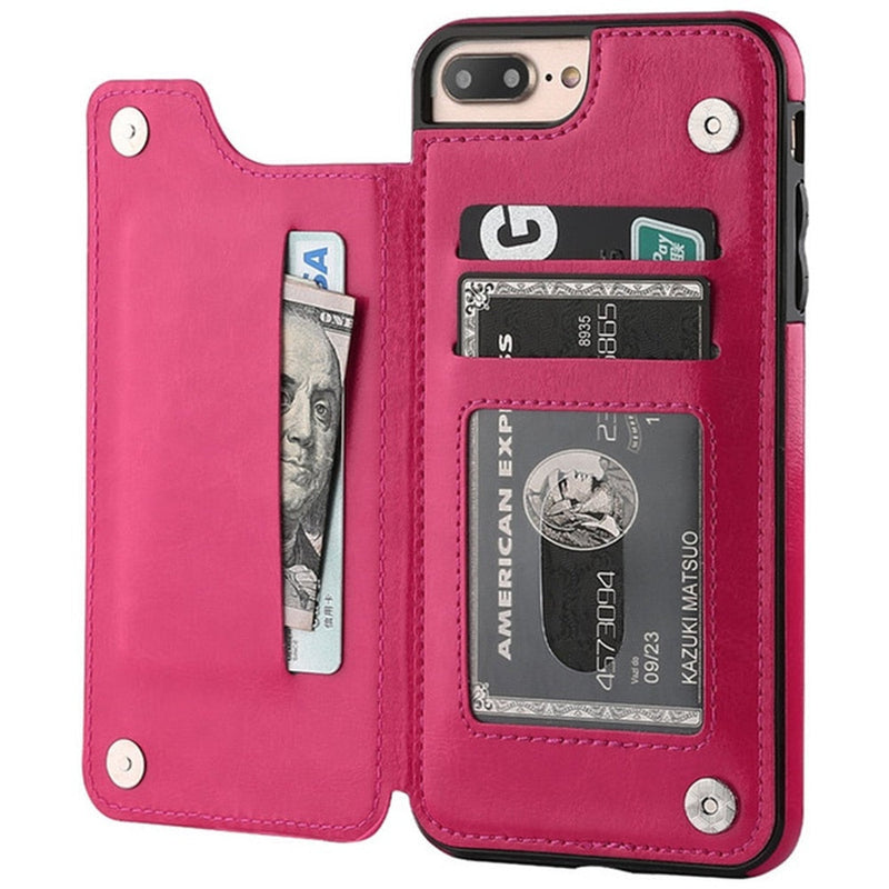 iPhone Case Leather  with Secret Wallet 2 in 1