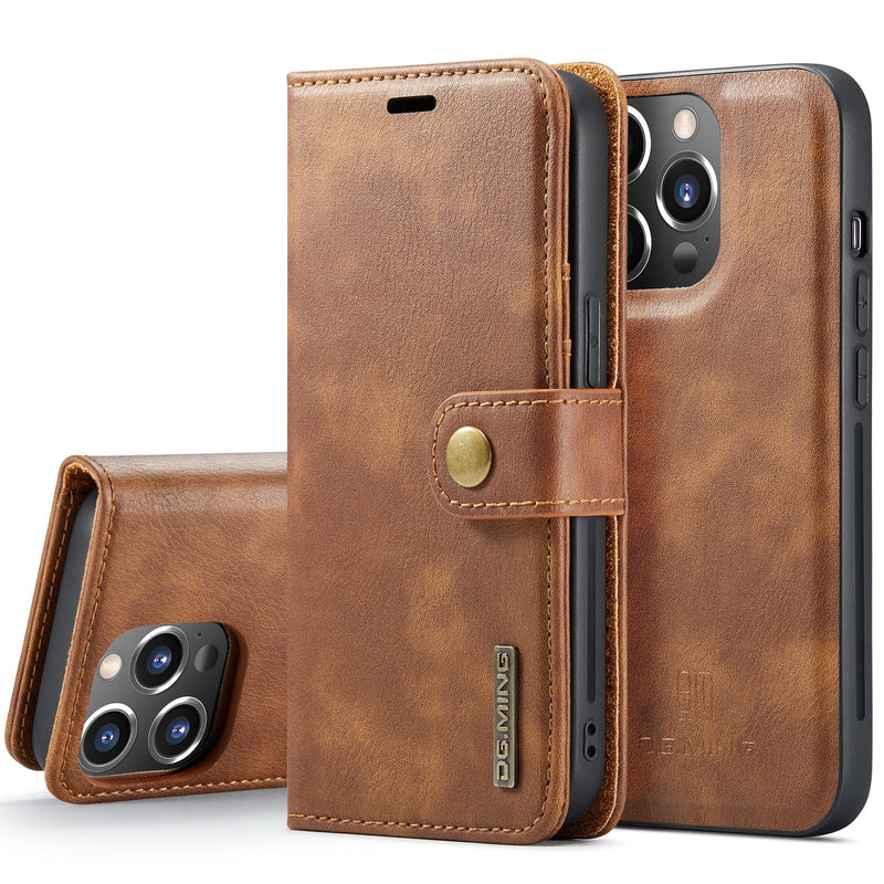 Case iPhone Ultra Slim Leather with Magnetic Wallet 2 in 1 - Launch 2023