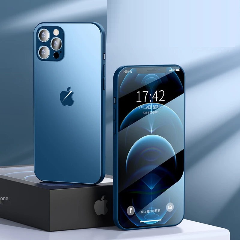 Case iPhone MagSafe Vitra Pro Frosted Tempered Glass